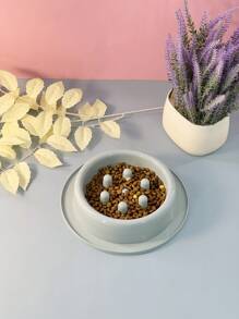 Slow Feeder Bowl For Cat/Dog Lover Gift And Dog/Cat Mom Love Pets, Cylindrical Candy-Colored Anti-Choke Dog Lover And Dog Mom Love & Cat Lover And Cat Mom Love Slow Eating Bowl