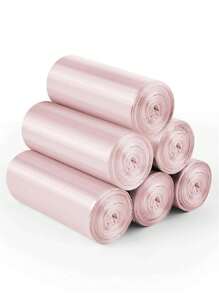 5 Rolls/100pcs Solid Color Trash Bags, Diaper Replacement Bags, Disposable Garbage Bags For Home Use