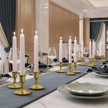 3pcs Metal Candle Holders, Perfect For Table Decor, Suitable For Christmas, Halloween, Dinner Party, Wedding, Anniversary, Birthday, Elegant Centerpiece For Theme Events (Candles Not Included) Gifts Graduation