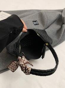 1 st Casual mångsidig underarmsväska med halsduk - Svart - Visa 9