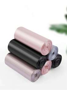 5 Rolls/100pcs Solid Color Trash Bags, Diaper Replacement Bags, Disposable Garbage Bags For Home Use