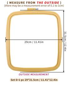 1 Stück Mehrfarbiger Quadratischer DIY Handstickrahmen. Aus hochwertigem ABS-Material mit kluger Nut-Konstruktion. Fixiert bestickten Stoff sicher ohne Verrutschen. Ermöglicht gleichmäßige und saubere Stickarbeit. Stabiler und glatter Rahmen, der nicht leicht bricht oder sich verformt, für schnelleres Sticken.