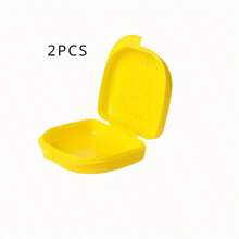 2/4 piezas Caja para dientes para alineación dental, caja conveniente para dientes de leche de niños, estuche grande de dentadura para limpieza y ortodoncia