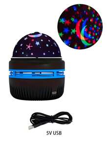 Orleans Polar Star Projector, USB Power Supply, Multi-Color Remote Control, PVC Material, ≤ 36V Working Voltage, No Laser, For Home Mood Lighting