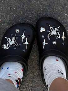 Y2K Style Butterfly, Star, Heart Hollow Shoe Decoration Accessories, Personalized Creativity Korean Ins(Shoes Not Included)