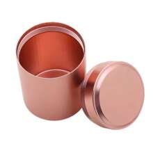 Mini Metal Box, Stainless Steel Tea Can, Small Travel Portable Container, Sugar Coffee Can, Organizer, Protein Container, Vase