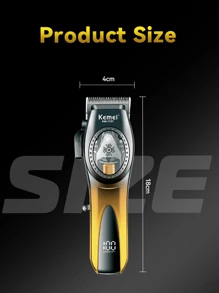 科美家用电器修剪器专业毛发修剪器DLC刀片理发机9000 RPM磁铁电机修剪器男士电动推剪KM-1767