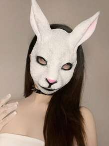 1pc3D Rabbit Animal Mask Festival Party Dress Up Stage Props