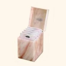 Estojo para Armazenamento de Cílios, Caixa de Armazenamento Acrílica de 5/10 Camadas para Organização de Cílios, Suporte para Paleta de Cola de Cílios Postiços, Expositor Compacto para Alongamento de Cílios com 5/10 Paletes