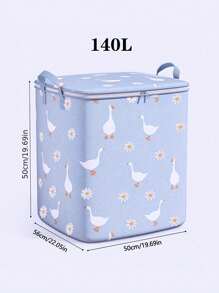 1 pezzo/2 pezzi Borsa portatile per contenere piumoni e coperte di grandi dimensioni, organizer pieghevole a forma di papera per vestiti, perfetto cestino per riporre piumoni, vestiti, giocattoli e altro, ideale per camera da letto, dormitorio, traslochi
