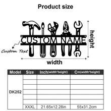 1pc Personalized Craftsman Metal Logos, Customizable Toolmakers' Workshop Wall Decorations, Mechanical Design Metal Crafts, Garage Art Gifts, Workshop Wall Art, Tool Repair Metal Logos, Dad Gifts, Husband Gifts, Industrial-Style Logo Gifts, Home And Office Decor Birthday Graduation