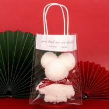 1 件毛巾礼品套装，泰迪熊毛巾纪念品礼物，配有透明袋 - 非常适合圣诞节、感恩节、婚礼、生日礼物 - 彩色 - 查看 13