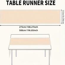 1/3 件 11x108 英寸金色树枝设计桌旗铝箔桌旗，生日婚礼宴会派对餐桌装饰用品桌布桌旗，餐垫盘子装饰