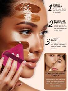 50/20/10/5/1 件装三角形化妆海绵，可重复使用多功能化妆工具，适用于粉底、妆前乳、BB霜、防晒霜、气垫BB霜、腮红等，是化妆刷的完美替代品，旅行和居家必备。化妆、价格实惠、房间装饰、梳妆台、旅行、卧室、化妆配件、粉扑、美妆蛋、散粉扑、化妆海绵、价格实惠、圣诞礼物、化妆品、化妆工具、便宜货、礼物、女士礼物、圣诞礼物、赠品、旅行、便宜货、旅行必备品 - 玫紅色 - 查看 4