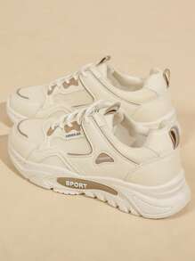 Women's Casual Sports Shoes, Mesh Breathable Fashion Sneakers, Comfortable & Lightweight Soft Sole Cushion, Non-Slip, Sweat-Absorbent, Design