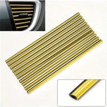 10pcs 7.87 Inches Fit For Car Air Conditioner Outlet, Decorative U-Shaped Molding, Car Styling Door Edge Corner Protector