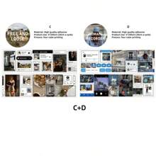 6 * 200 cm wasserabweisender selbstklebender Kontostreifen Landschafts-Aufkleber Dekorativer Handyhülle Tassen-Aufkleber