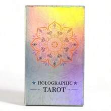1 件纸板神秘卡片算命游戏，适合聚会，全息 - 米色 - 查看 5