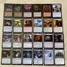 108 sztuk czarnych rdzeni Magic The Gathering Karty P9 Dual Land Fetch Land Shock Lands Karty Proxy