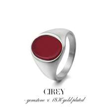 CIREY 18K Retro Flat Stainless Steel Multi-Color Rings, Couple Rings/Valentine's Day Gift - Ring - View 7