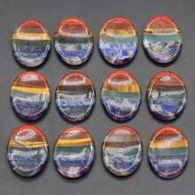 1PC Natural Crystal Palm Stone 35*45mm Worry Stone