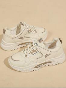 Women's Casual Sports Shoes, Mesh Breathable Fashion Sneakers, Comfortable & Lightweight Soft Sole Cushion, Non-Slip, Sweat-Absorbent, Design