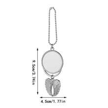 1pc Customized Double-Sided Angel Wings Metal Car Pendant - Multicolor - View 4