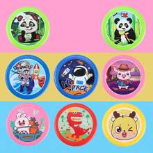 Disco volador suave de goma de dibujos animados, interactivo y de entrenamiento, juguete volador para exteriores, deportes competitivos, juguete volador juvenil, mini lindo, bumerán de dibujos animados - Multicolor - Ver 10