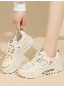 Women's Casual Sports Shoes, Mesh Breathable Fashion Sneakers, Comfortable & Lightweight Soft Sole Cushion, Non-Slip, Sweat-Absorbent, Design