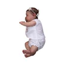 19-Inch Reborn Baby Dolls Girl Lifelike Baby Dolls Realistic Reborn Doll Girl Soft Body Eyes Closed Newborn Real Life Baby