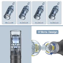 10/20 piezas Cartucho de aguja Dr.Pen M8 16/24/36/42/Nano 3D Nano/5D Nano Micro Agujas para pluma dermatológica, reemplazo para sello dermatológico MTS