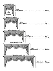 1pc Grey Fringed Curtain, Modern Business Style Imitation Linen Material Short Valance, Suitable For Living Room, Bedroom, Kitchen Window And Door Decoration