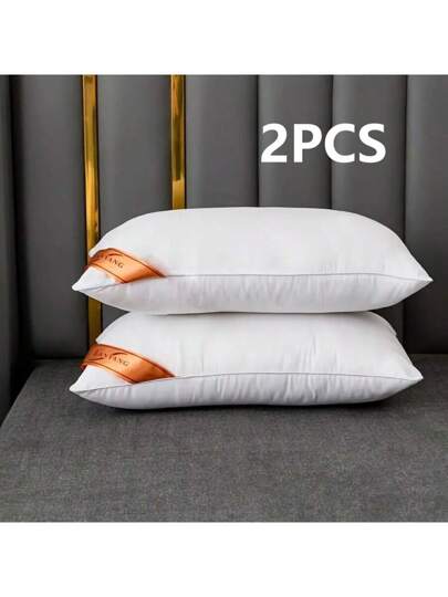 Luxe High Rebound Wit Pillows, Pair Zachte Com Tafel Bedroom Sleeping Star Hotel Home Single Adult Kussen view 4