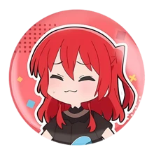 1 pieza Periféricos de roca solitaria, periféricos de anime Pochi-Chan, insignias de barra Goto, regalos de mini barra, joyería de pareja, adecuado para uso diario o como regalo