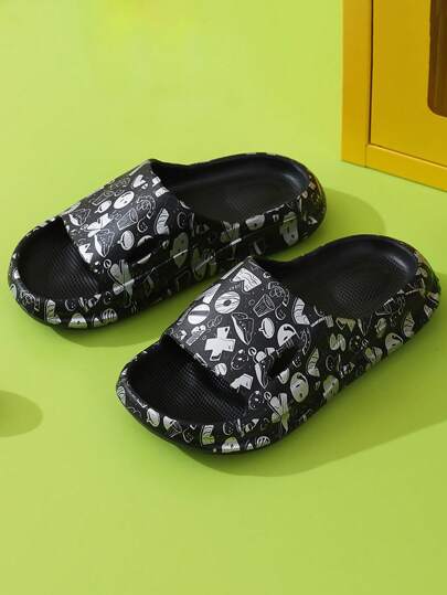 New Men's Summer Fashion Slippers, Indoor Quick Drying Flip Flops, Outdoor Brand Sports Beach Sandals, Stylish Korean Version, Non-Slip Deodorizing Thick Sole Slippers