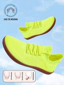 Scarpe sportive piatte in stile di coppia, suola in gomma antiscivolo senza suola, scarpe traspiranti e confortevoli, sottile suola interna per sport e fitness, larghezza punta ampia, scarpe da corsa per sport all'aperto, scarpe casual morbide e traspiranti