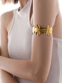 1 件简约几何花瓣串珠手链，适合女士日常佩戴 - 彩色 - 查看 4