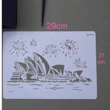 Creative Architecture Series Painting Template Cross Border Hollow City