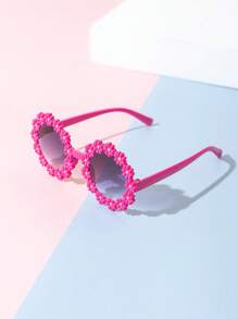 8PCS/1pc Kids' Little Bear Shaped Fashion Glasses For Summer, Perfect For Daily Wear. Kids`S Little Bear Shapes&Flower Shapes Fashion Glasses For Summer, Suitable For Daily Use - Multicolor - View 6