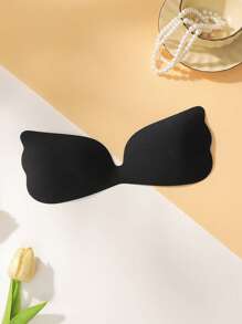 2pcs One-Piece Silicone Angel Wing Adhesive Bra, Breathable, Gathered, Anti-Expansion, Small Breasts Look Bigger, No-Drop, Non-Slip Nipple Stickers, Enlargement, Upper Support, Match With Wedding Dress, Breathable, Seamless, Strapless Adhesive Bra