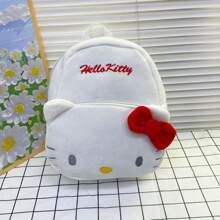Sanrio 1 pieza Mochila de peluche de Hello Kitty de Sanrio - Diseño lindo de Kuromi, Cinnamoroll y My Melody, mochila suave de gran capacidad, regalo para mujeres, de vuelta a la escuela