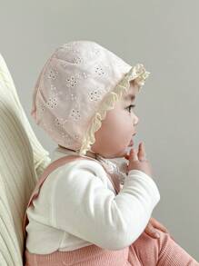 1pc Cute Animal Pattern Infant Baby Lace Beanie Cap - Princess Lace Hat - View 5