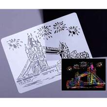 Creative Architecture Series Painting Template Cross Border Hollow City