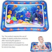 超厚充气婴儿游戏垫，无需充电，无需电池，适用于肌肉发育，婴儿玩具，婴儿活动垫，感官玩具，婴儿游戏围栏，婴儿派对游戏，水上玩具，婴儿用品，便携式旅行游戏垫，男孩和女孩的理想礼物 - 嬰兒遊戲墊 - 查看 6