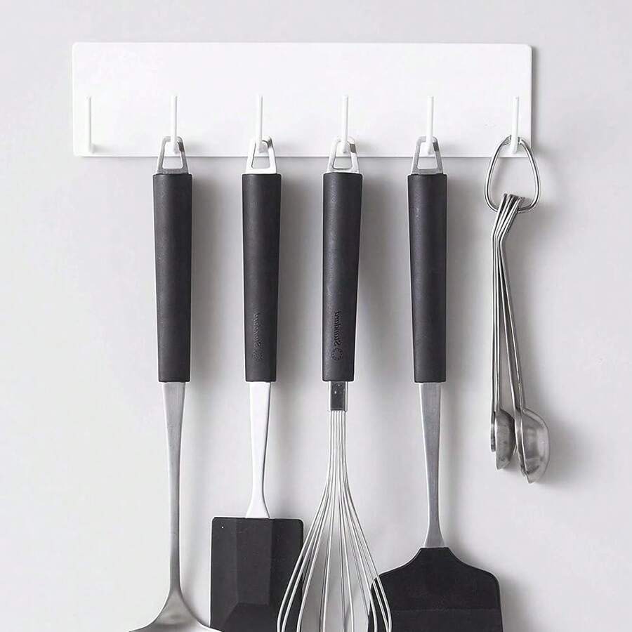 1pc Simple Fridge Magnet Hanging Hook For Kitchen Towel, Cleaning Cloth, Apron - Multicolor - View 1