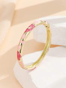 1pc Fashion New Boho Retro Style Gold Plated Enamel Cloisonne Bracelets Bangles Jewelry For Women And Girls