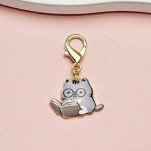 7 Peças Conjunto de Chaveiros de Gato - Chaveiros de Gatinho de Liga de Zinco em Estilo Cartoon, Adequado para Amantes de Gatos - Acessórios Felinos Fofos, Ideal para Uso Pessoal e Presentes de Aniversário, Acessórios de Carro, Encantos de Bolsa, Mochilas Escolares, Gótico, Y2K