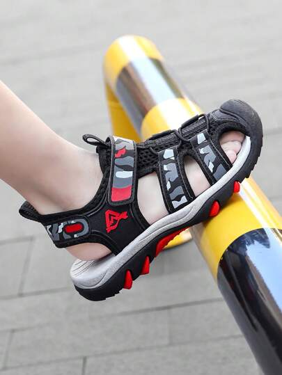 Children Sandals, Kids Sports Sandals, Boys Beach Shoes, Slip-On Sandals, Closed Toe Sandals