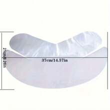 100 片一次性颈部包裹膜透明保护套沙龙染发剂防护罩防水防尘颈部包裹适用于美容院 - 彩色 - 查看 2