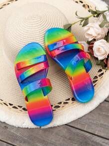 2025 New Slippers, Fashion Slippers, Bright Leather Colorful Slippers, Bohemian Style Slippers, Soft Sole Wear-Resistant Leisure Multi-Color Slippers, National Wind Slippers, - Multicolor - View 15